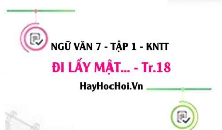 Soạn bài Đi lấy mật trang 18 Ngữ văn lớp 7 Kết nối tri thức tập 1